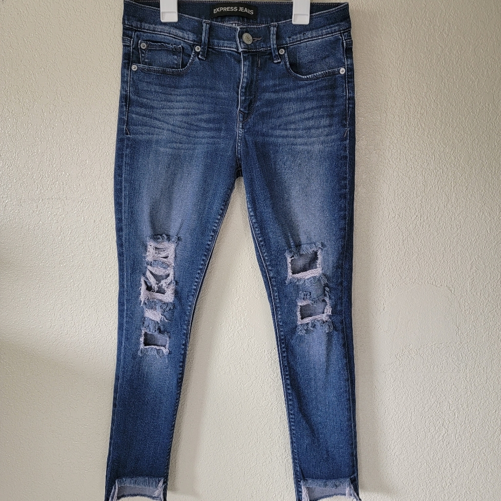 Express Jeans Ankle Legging Mid Rise